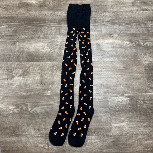 Gymboree Other - Gymboree Black Candy Corn Print Tights Size 8-10